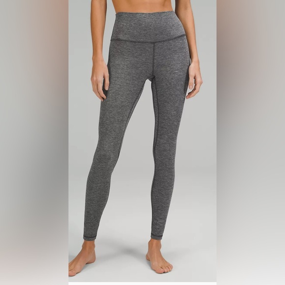 lululemon athletica Pants - Lululemon Heather Gray High Rise Pants